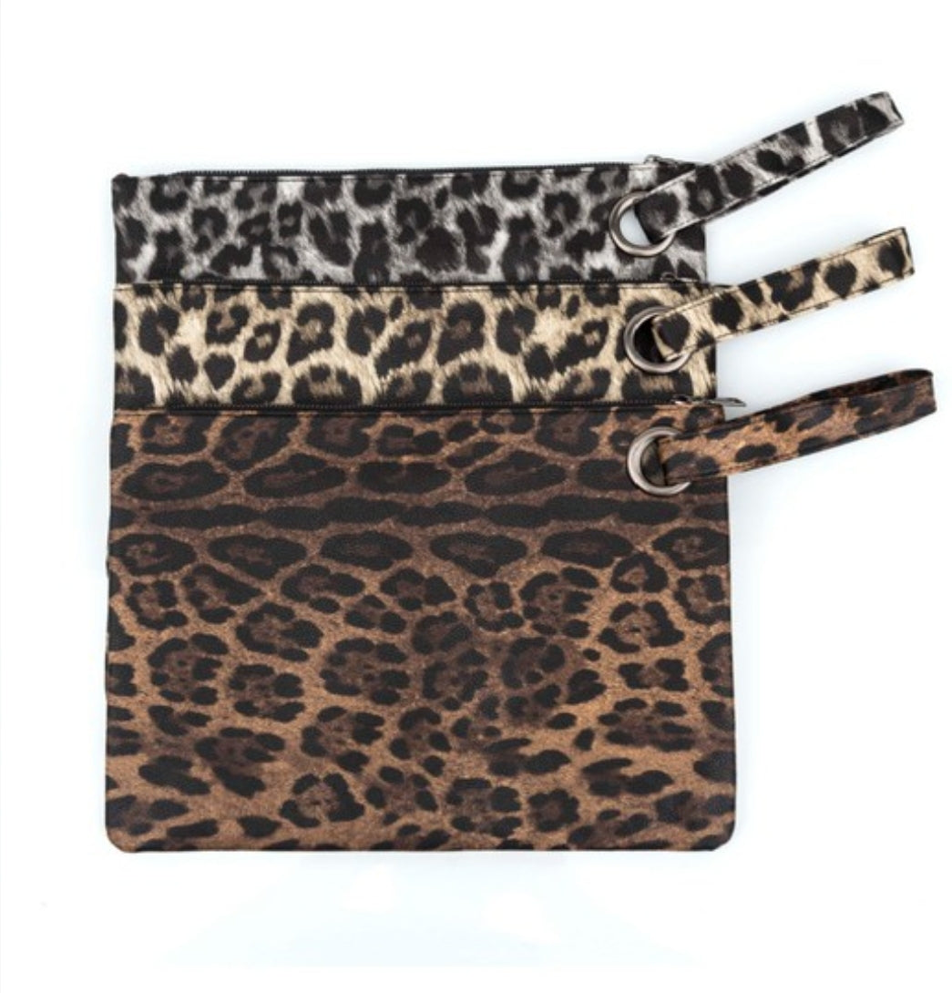 Leopard Print Oversized Clutch