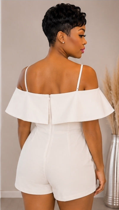 Off shoulders Romper Set