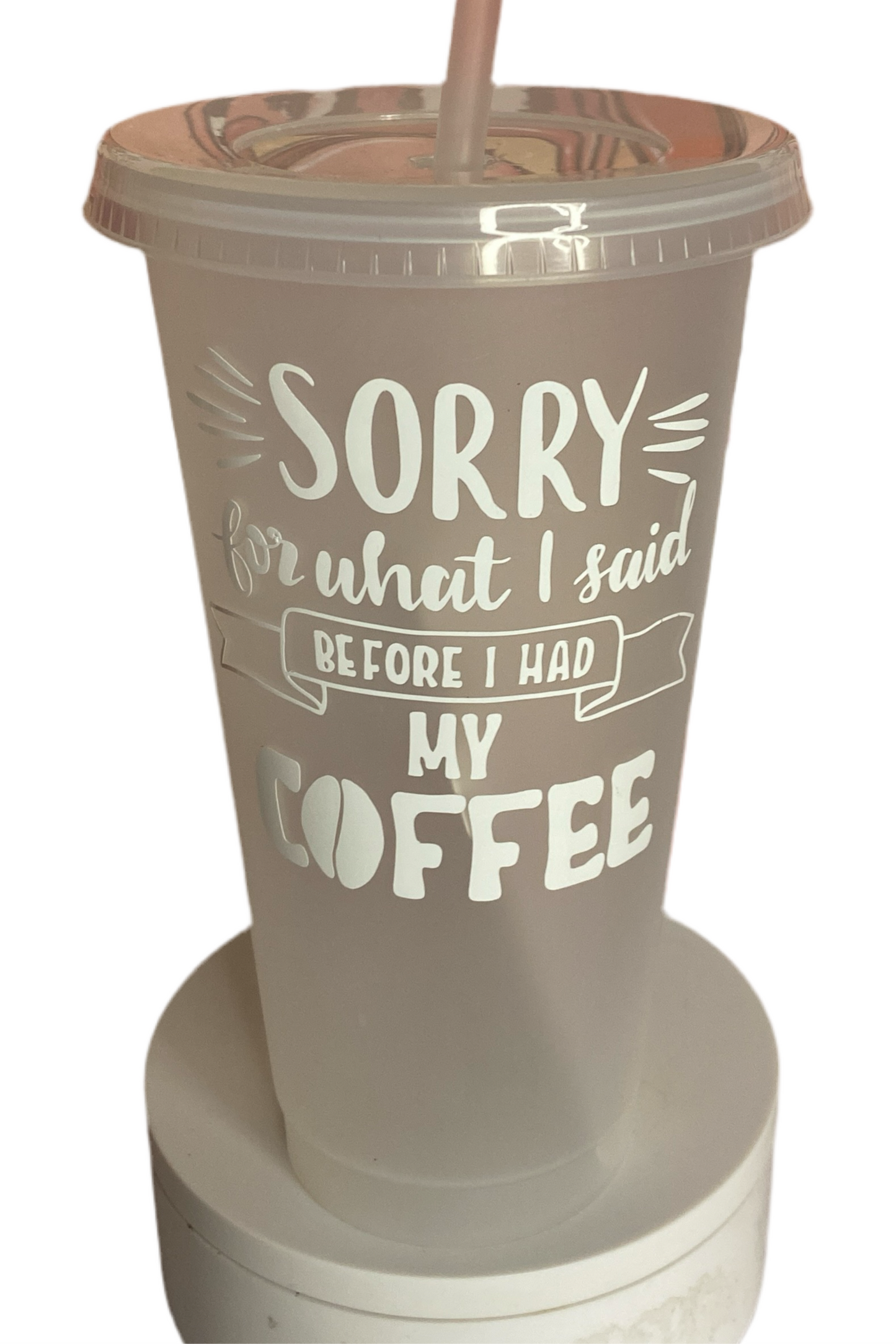 Black Matte Cold Cups 24oz w/ design of Choice