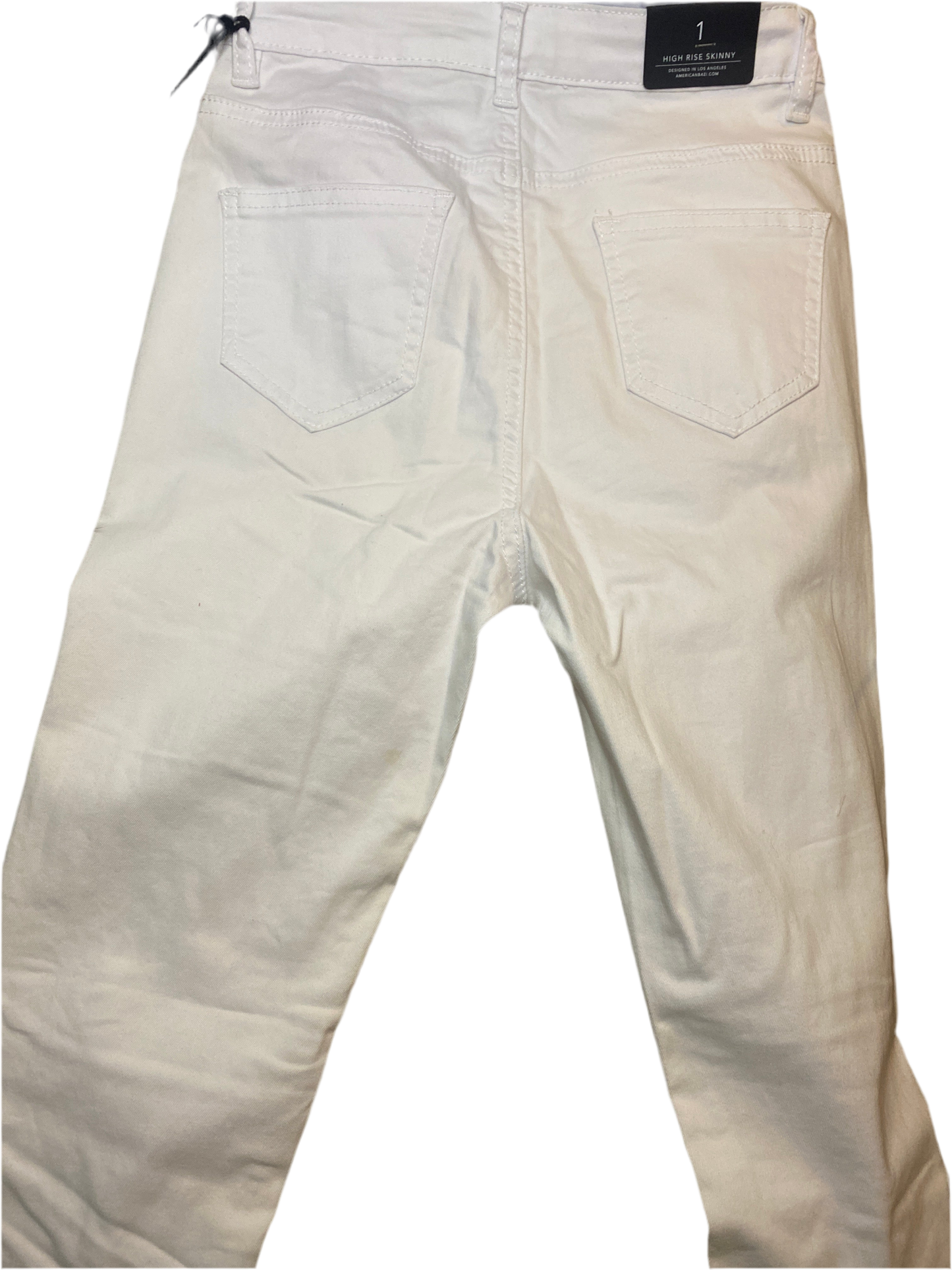 White Distressed Denim Jeans - Bold meets Clean