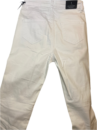 White Distressed Denim Jeans - Bold meets Clean