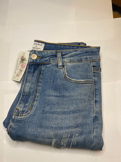 Classic Distressed Denim Jeans
