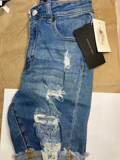 Edgy Distressed Denim Shorts