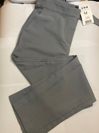 Chic Grey Slacks With Bow Detail
