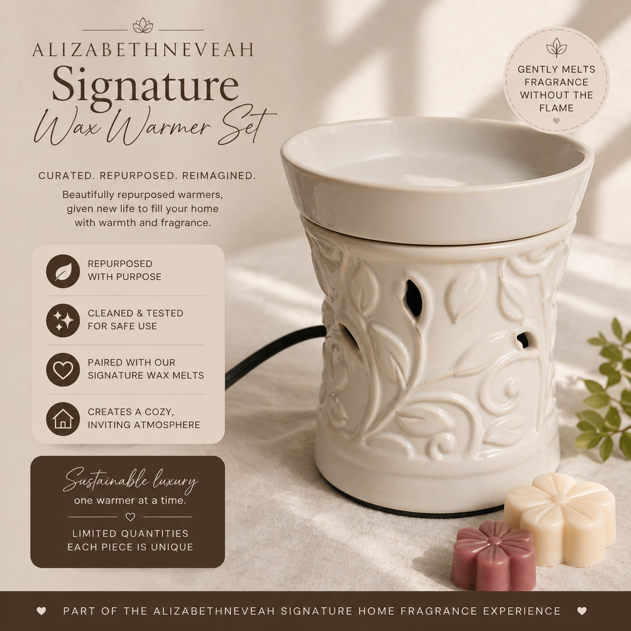 AlizabethNeveah Signature Wax Warmer Set
