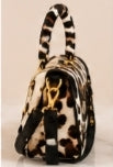 Leopard Chic Top Handle Bag