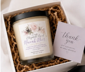 ✨ Neveah Noir Luxury Soy Candle | Dark Berries, Cashmere & Vanilla Sugar | 8.5  oz ✨