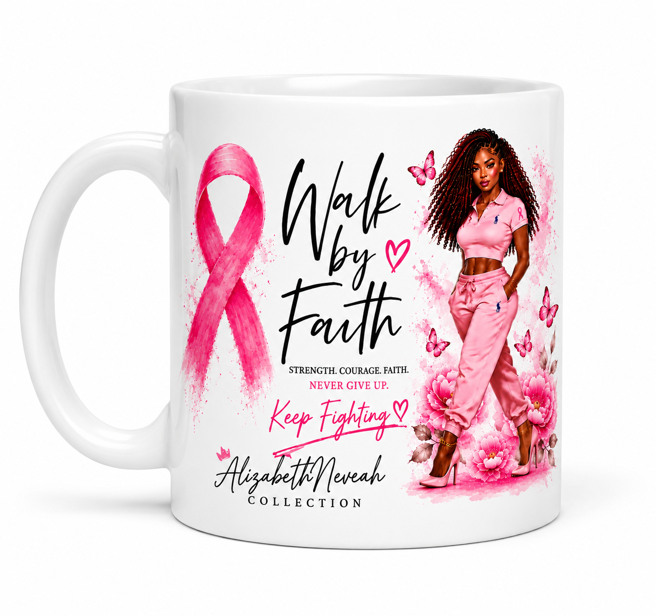 Unbothered Energy Collection – Double-Sided Inspirational Faith Mug