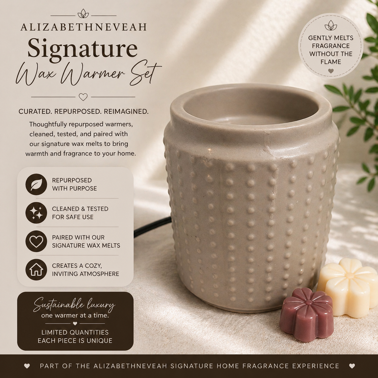 AlizabethNeveah Signature Wax Warmer Set