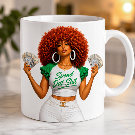 Unbothered Energy Collection – Double-Sided Inspirational Faith Mug