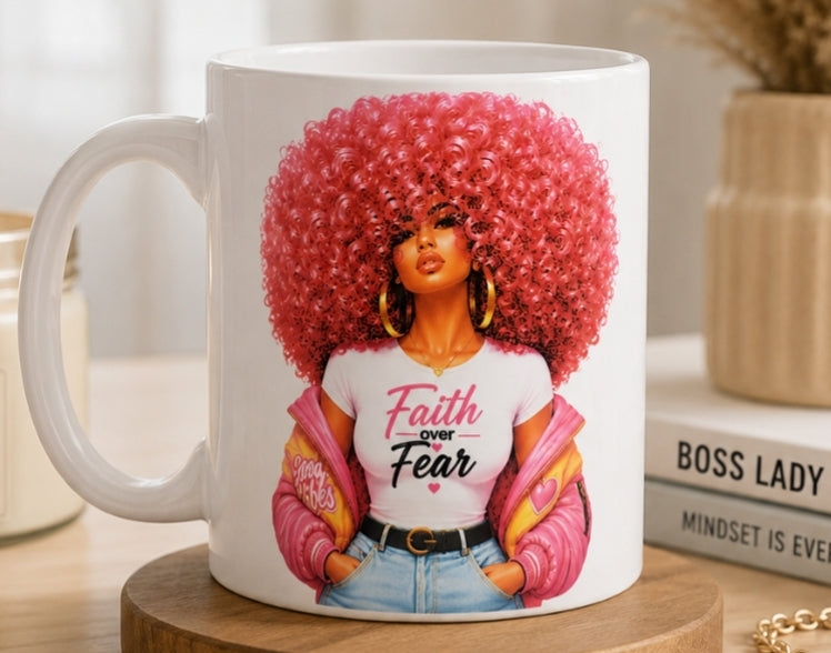 Unbothered Energy Collection – Double-Sided Inspirational Faith Mug