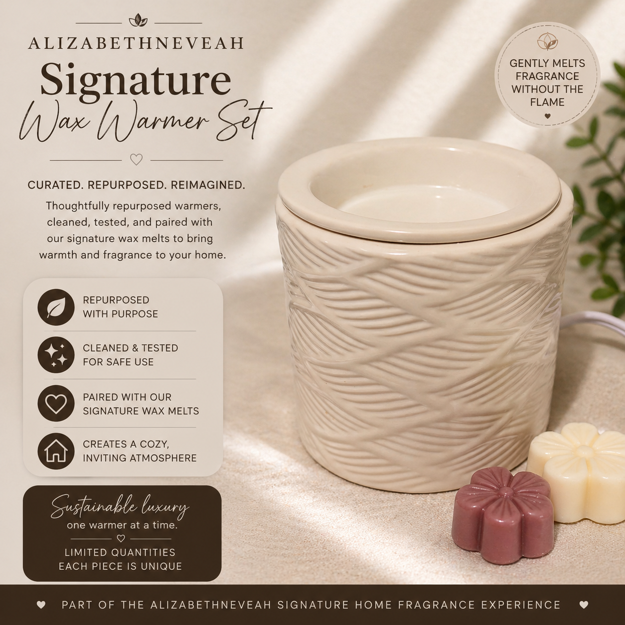 AlizabethNeveah Signature Wax Warmer Set