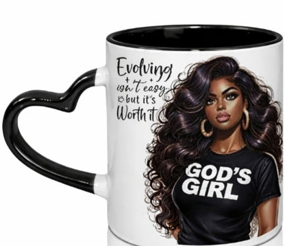 Unbothered Energy Collection – Double-Sided Inspirational Faith Mug