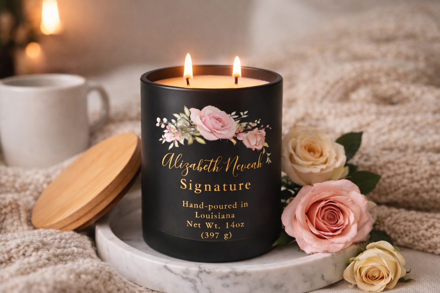 AlizabethNeveah Signature Candle – 14oz