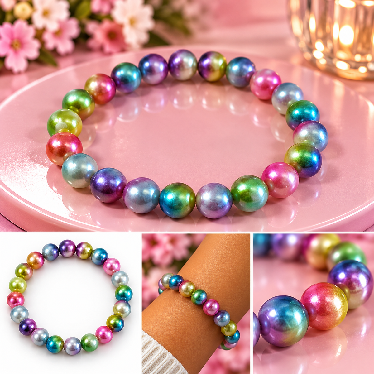 Women's Fashion Bracelets – Assorted Beaded & Layered Styles