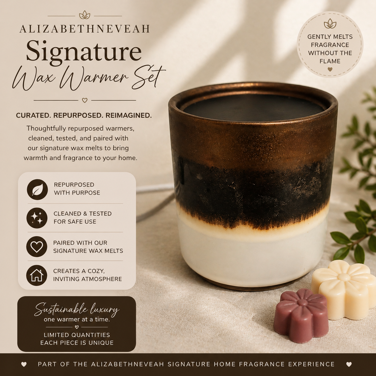 AlizabethNeveah Signature Wax Warmer Set