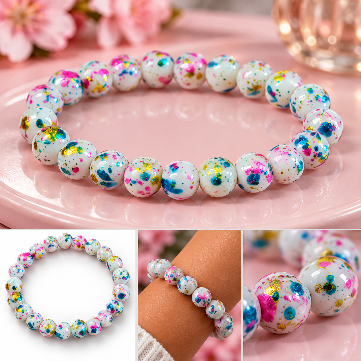 Women's Fashion Bracelets – Assorted Beaded & Layered Styles