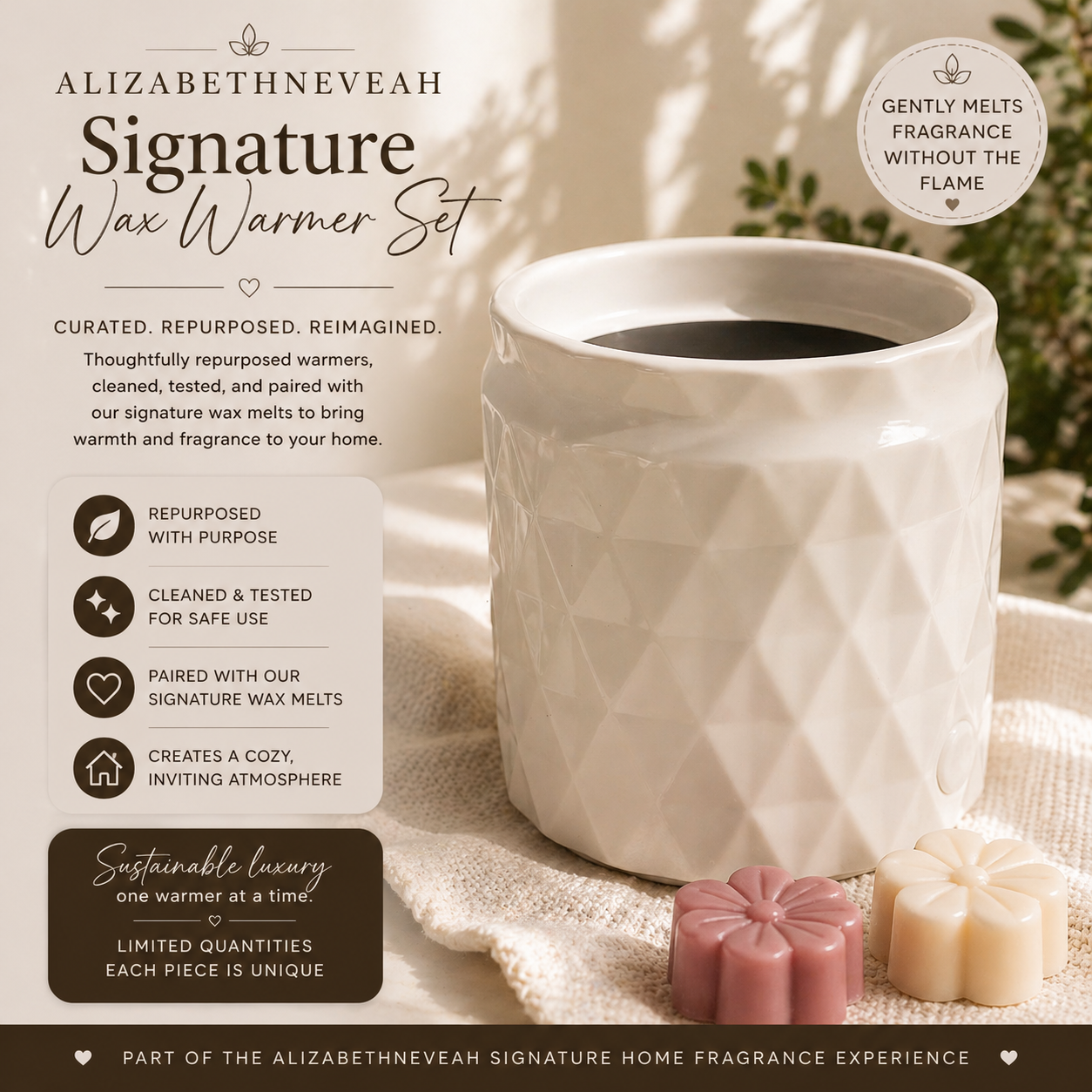 AlizabethNeveah Signature Wax Warmer Set