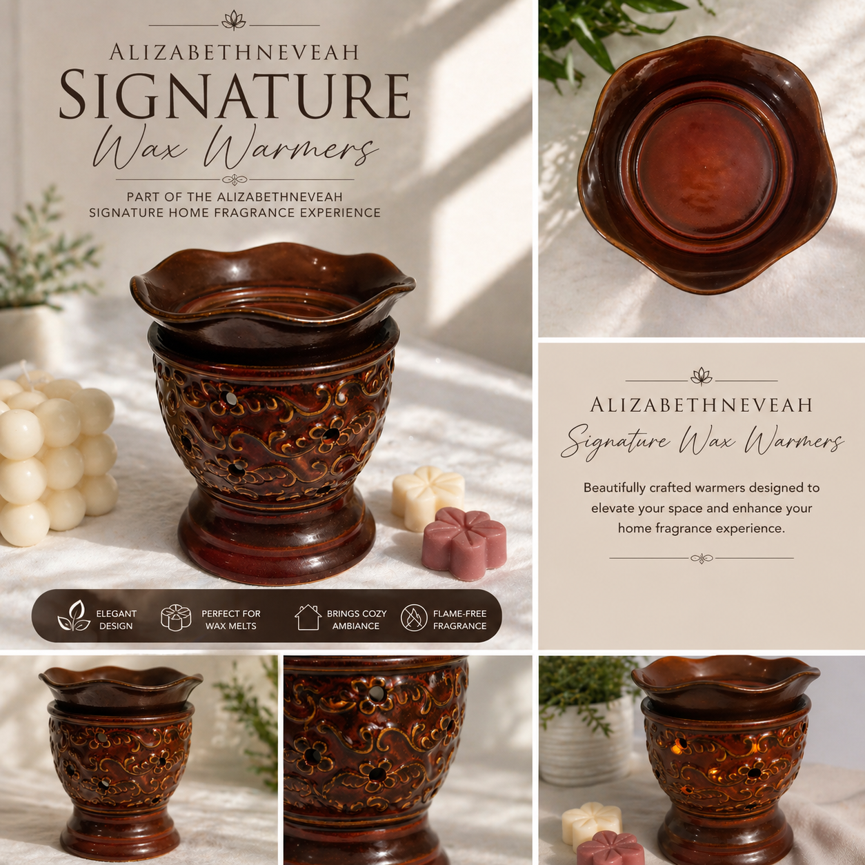 AlizabethNeveah Signature Wax Warmer Set