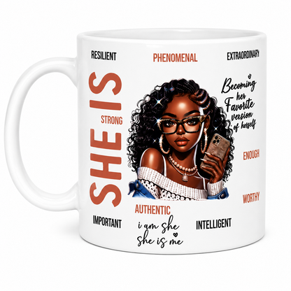 SHE IS Inspirstional Oversized Mug